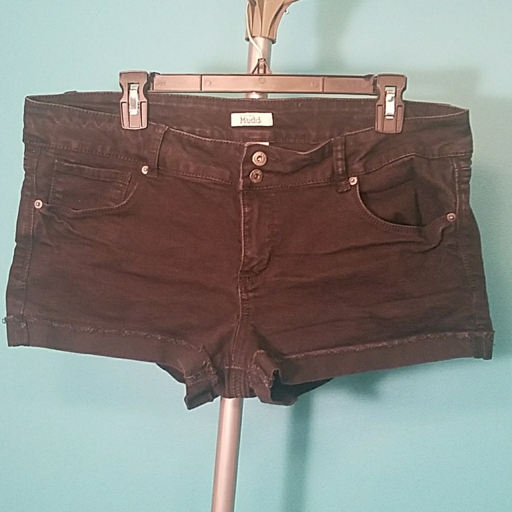 Black Jean Shorts